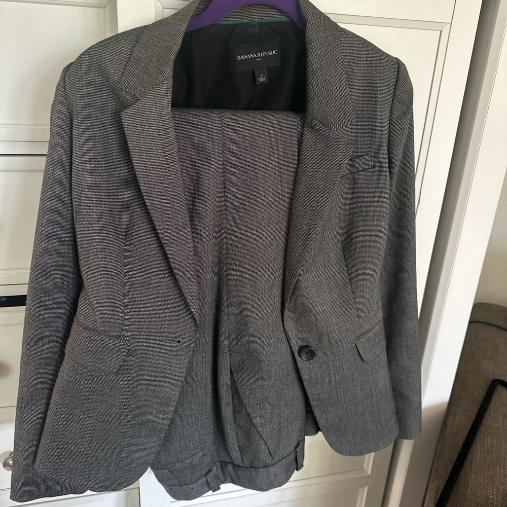 SOLD Banana Republic Gray Blazer and Pant set Modern Tailored Fit
